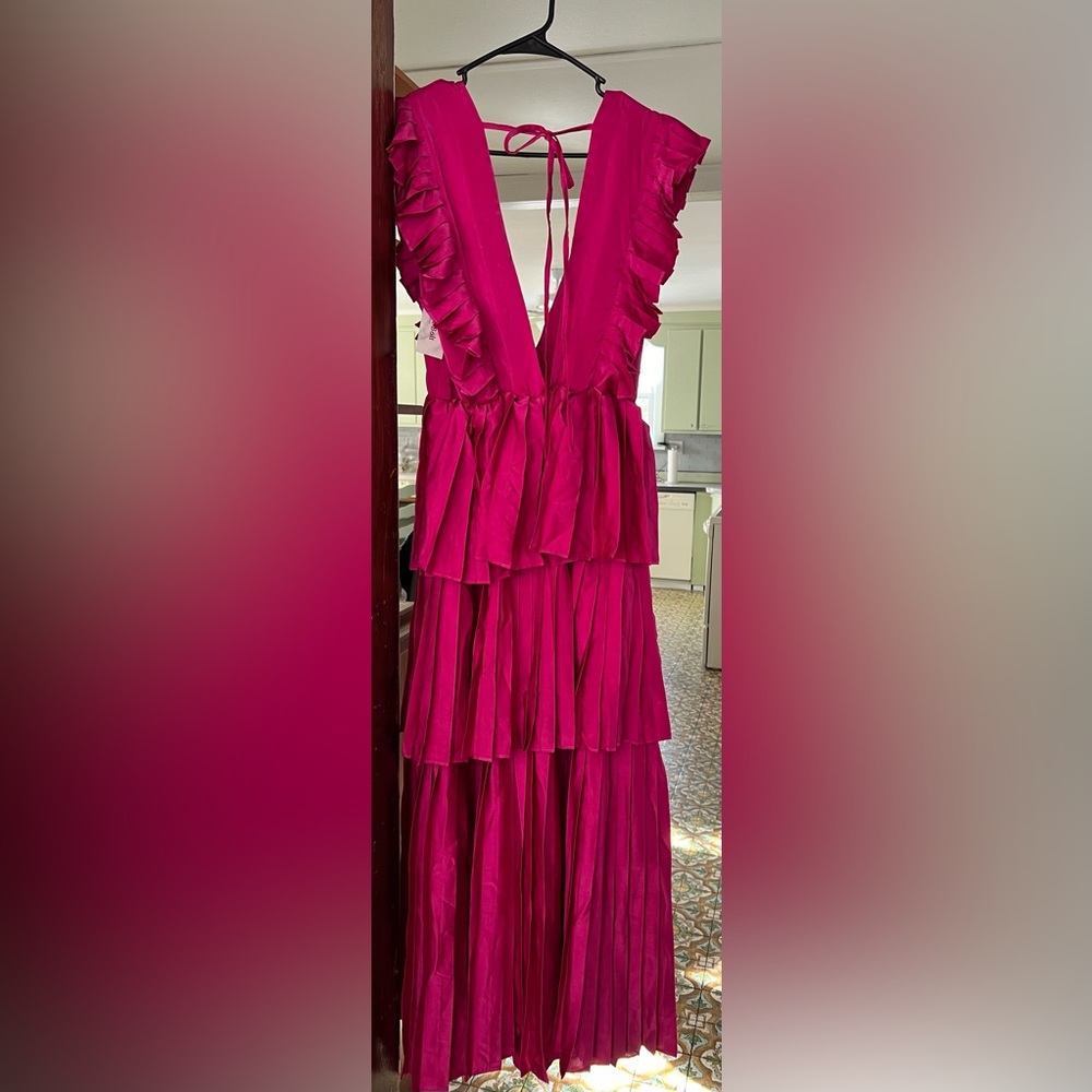 Confête Clara Ruffle Tier Maxi Dress